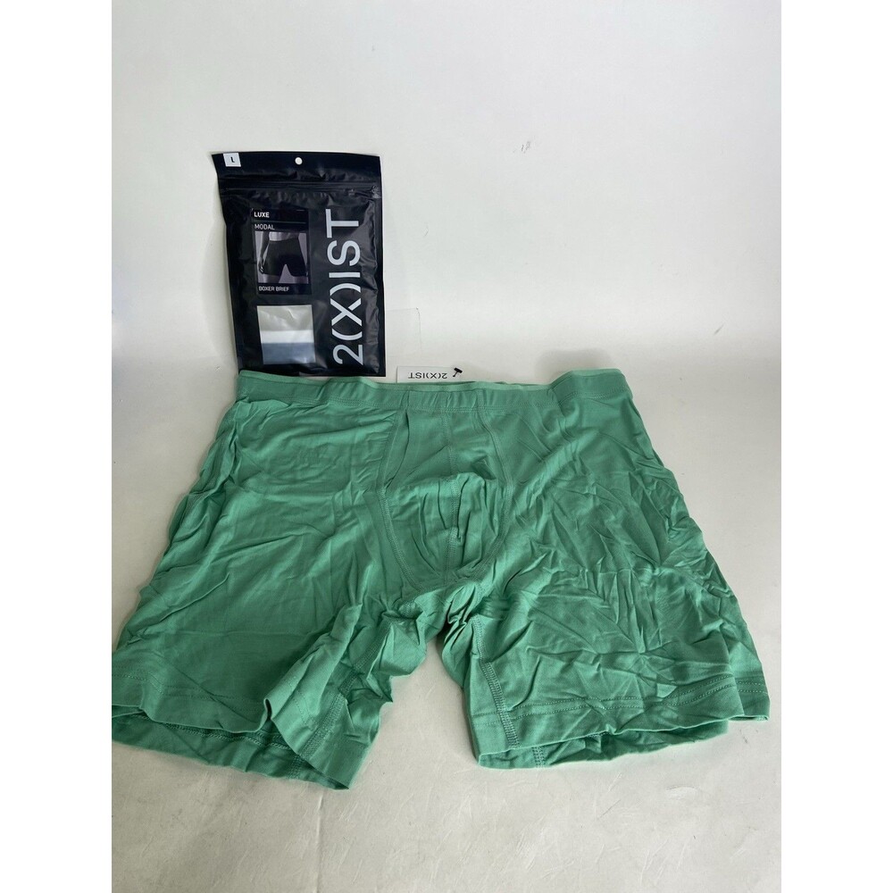 2xist Modal Luxe Boxer Brief 6in Underwear Winter Green Mens Size L
